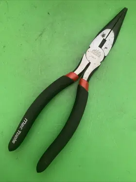 P8ln Mac Tools Hand 8 Inch Needle Nose Black And Red Rubber Handle Pliers With Cutter Mpn