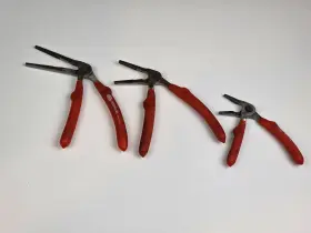 Pp3ns Mac Tools Kiwi Pistol Grip Pliers Set Spring Loaded Red Mechanic
