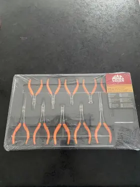 Ps10mao Mac Tools Nos 10pc Precision Mini Pliers Set Orange Grips