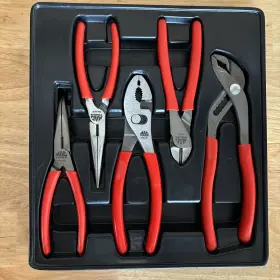 Ps5cst Mac Tools Combination Cutters Pliers Set Red Needle Nose Slip Joint C.s.t