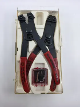 Mm-44r Master Mechanic Mm44r 2pc Snap Ring Pliers Set Internal External Tips Case