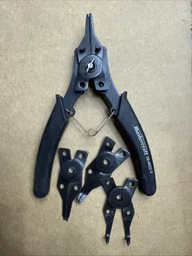 Mastercraft 058-4622-0 3/8-2 Inch Easy-shift Snap Ring Pliers Set New
