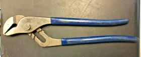 Pm312p Matco Tounge &groove Straight Jaw 12 Inch Adjustable Pliers Blue Handles