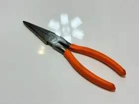 Pnn7 Matco Tools Usa Made Rare Orange Grip Needle Nose Pliers 8 Inch Length