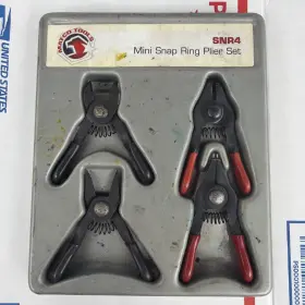 Matco Snr4a Snr4b Snr4c Snr4d Tools Mini Snap Ring Plier Set 4pc In Original Tray Red And Black Handle