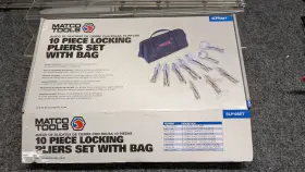Matco Tools 613364179475 New - 10 Piece Locking Pliers Set With Bag