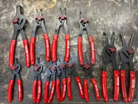 9090r Matco Tools Snap Ring Pliers 90 Inch Bent Tip Red Handle No Case
