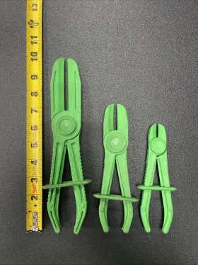 Lcs3 Matco Tools 3pc Hose Pinch Off Pliers Set Line Clamp Shutoff Green Locking