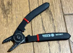 Mst6871 Matco Tools Wire Stripper Pliers Black Soft Grip 22-10 Awg 5.5 Inch Long Offset