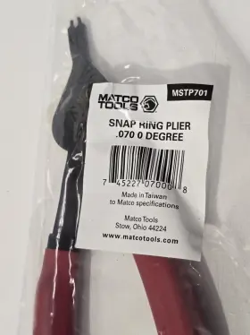 Mstp701 Matco Tools New .070 Straight Convertible Retaining/snap Ring Pliers