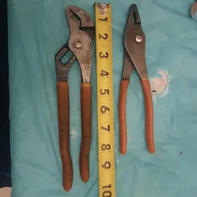 Matco Tools Pgj9m-psj8b 2 Pc Slip Joint Pliers Orange Handle. Pgj9m And Psj8b