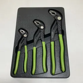 Pl3s Matco Tools 3 Piece Slip Joint Pliers Set Green