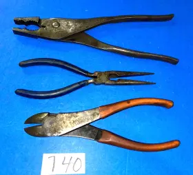 Matco Tools Psj10 3 Piece Slip Joint Diagonal Needle Nose With Cutter Pliers