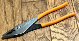 Matco Tools Psj8b Psj8o Slip Joint Duck Angle Wire Cutter Needle Nose Pliers Orange 8 Inch Long