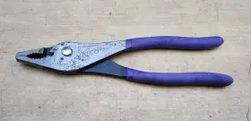 Psj8p Matco Tools - 8 Inch Long Purple Soft Grip Slip Joint Pliers With Cutter