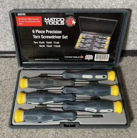 Sdet6c Matco Tools 6pc. Precision Torx Screwdriver Set With Case