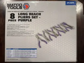 Splr8pa Matco Tools 8-pc Long Reach Pliers Set Purple