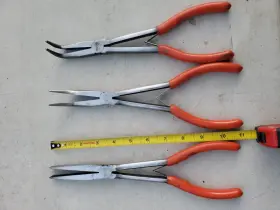 Spn30 Matco Tools 3 Piece Duck Bill And Curved Long Reach Needle Nose Pliers Set