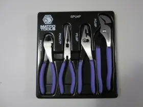 Spu4p Matco Tools New 4pc Pliers Set - Purple