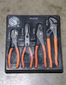 Spu4tb Matco Tools 4 Piece Universal Pliers Set Orange