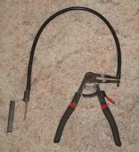 28630 Mayhew Tools Ratcheting Rigiflex Cable Operated Hose Clamp Pliers