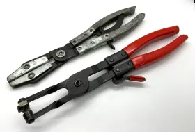 145-28657 Mayhew & K-d Kd Ratcheting Locking Pliers Set Hose Clamp Pinch Off Lot Long Access