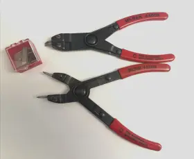 4450r Milbar 4460r And Industrial Snap Ring Pliers With Extra Tips Nice Tools