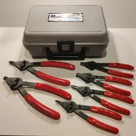 625r Milbar Usa Qtr-turn Convertible Retaining Ring Plier Set Of 6 Vgc With Case