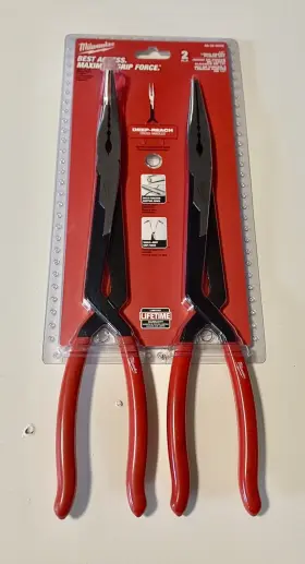 48-22-6542 Milwaukee Tool 2pc Long Reach Pliers Set New