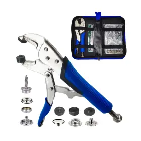 Lefvnpets123 Minliguy Heavy Duty Snap Fasteners Kit Fastener Pliers For Metal Snaps Installat