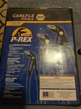 Psaj3 Napa Carlyle P-rex 3 Pc. Adjustable Jaw Pliers Set