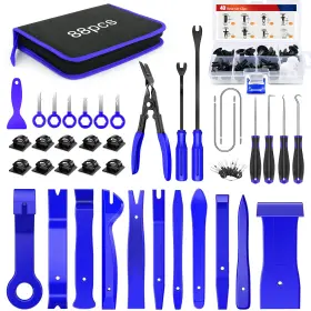 Nilight Bl-205-a Trim Removal Tool 88pcs Auto Clips 88 Remover Tools Blue