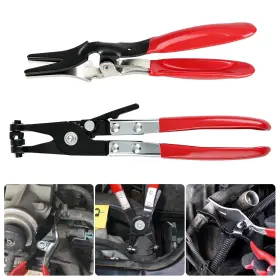 Nsioutlet 616361658097 2 Pcs Hose Clamp Pliers Set Automotive Fuel Water Coolant Pipe Removal Tool Kit