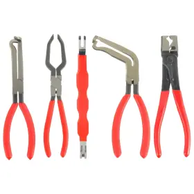 Nuanjuyu 791162552406 5-piece Automotive Electrical Tool Kit - Disconnect Pliers Hose 5 Set Black