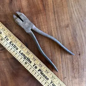 1268 P&c Vintage &c Plomb Linemans Line Man Pliers 8.5 Inch Made In Usa