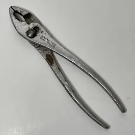 3548 Penens Corp Slip Joint Pliers 8 Inch Fancy Knurled Handle Chicago Usa Vtg