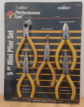 W1132 Performance Tool Nos Wilmar 5 Pc Mini Plier Set In Original Packaging