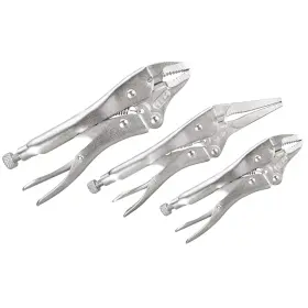 Performance Tool W1782 3-piece Locking Pliers Set Wire Cutters Heat-treated