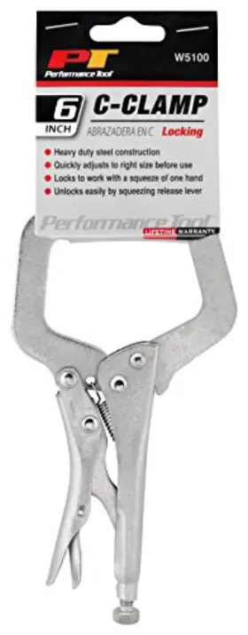 W5100 Performance Tool 6in Locking In Cin Clamp Pliers