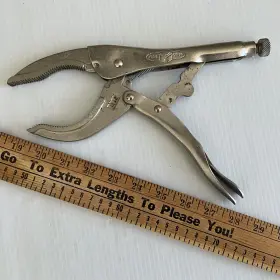 12-lc Petersen Vintage Vise Grip Locking Pliers Model 12 Lc Large Curve Jaw Automotive