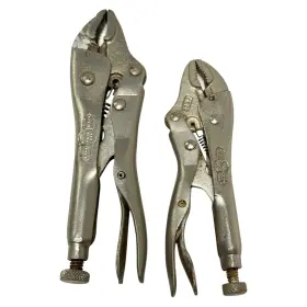 4wr-5wr Petersen Dewitt Vtg 2pc Vise-grip Set 4wr 5wr Curved Jaw Locking Pliers Usa Made