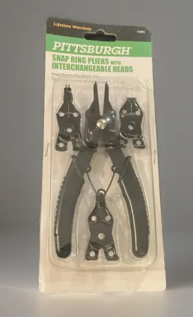 Pittsburgh 792363638456 New Snap Ring Pliers With Interchangeable Heads 63845