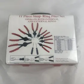 P-2756 Pittsburgh Pittsburg 11 Piece Snap-ring Pliers Set Internal And External New