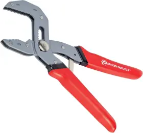 941287 Powerbuilt 7-inch Self-adjusting Pliers Spring Loaded One Hand Power 7 Inch Red