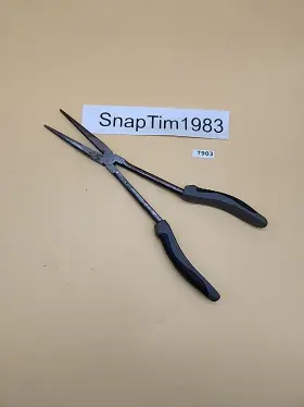 15220 Pro Grade 15220. Long Extended Reach Needle Nose Pliers Green 11 Inch Handle
