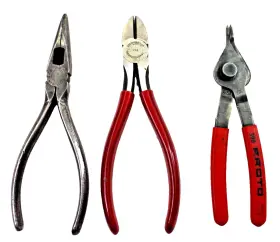 Needlenose-206g Proto Lot Of 3 Pliers/ 226 Diagonal Side-399 Retaining Ring