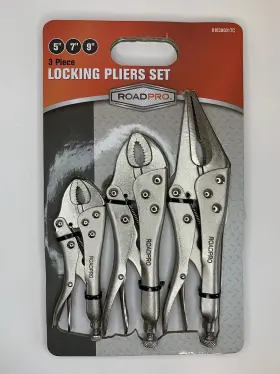 01038001tc Road Pro Roadpro Locking Pliers Set 5 Inch 7 9 3-piece