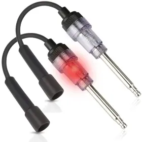 Tester-03s Sedovnou 2pcs Inline Spark Plug Tester Light Lawnmower Black Transparent Silver