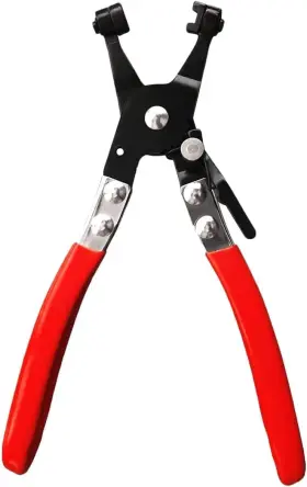 Sinyiol 768492478454 Hose Clamp Plier Auto Repair Tool Swivel Flat Band For Red Silver Black