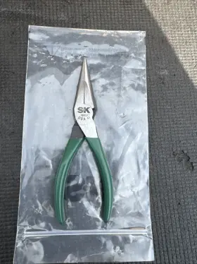 16617 Sk Tools Usa S-k 6 Inch Needle Nose Plier Nos Made Pliers Green Handle